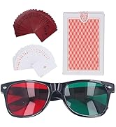Colorblind Poker Card Red Green Color Glasses Eyesight Corrective Amblyopia Training Cards for Ch...