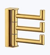 brushed dark gold towel hook swivel