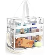 Hopack Clear Bag for Stadium Events, Clear Crossbody Purses with Adjustable Strap for Sports Even...
