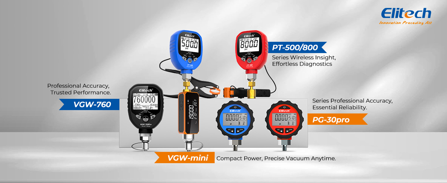 elitech hvac gauge