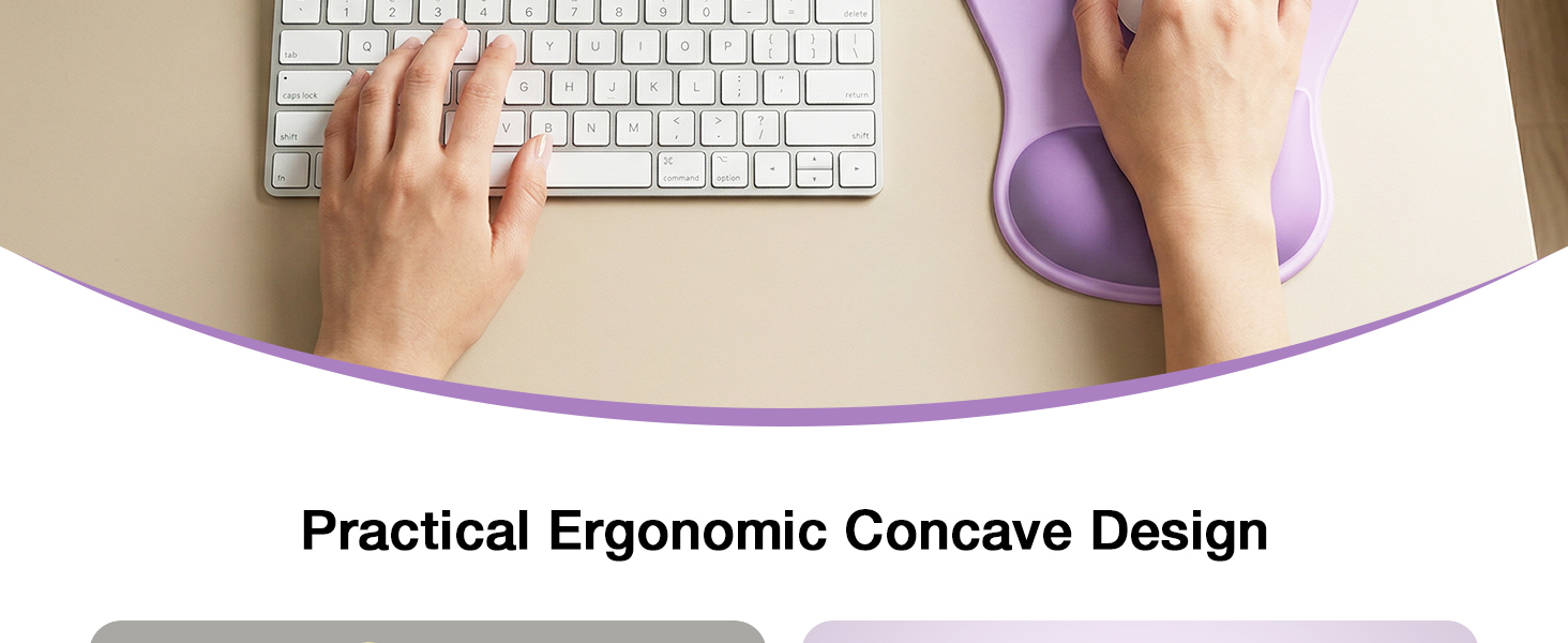 ergonomic mouse pad
