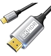 Reborn USB C to HDMI 2.1 Cable [8K@60Hz,4K@144Hz,2K@240Hz] 6FT Type C to HDMI 8K Cord Support 48G...