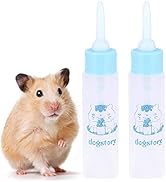 Jeanoko 2PCS 30ML Baby Bottle Feeder for Hamsters Super Small Hedgehog Squirrel Chinchilla Pet Ne...