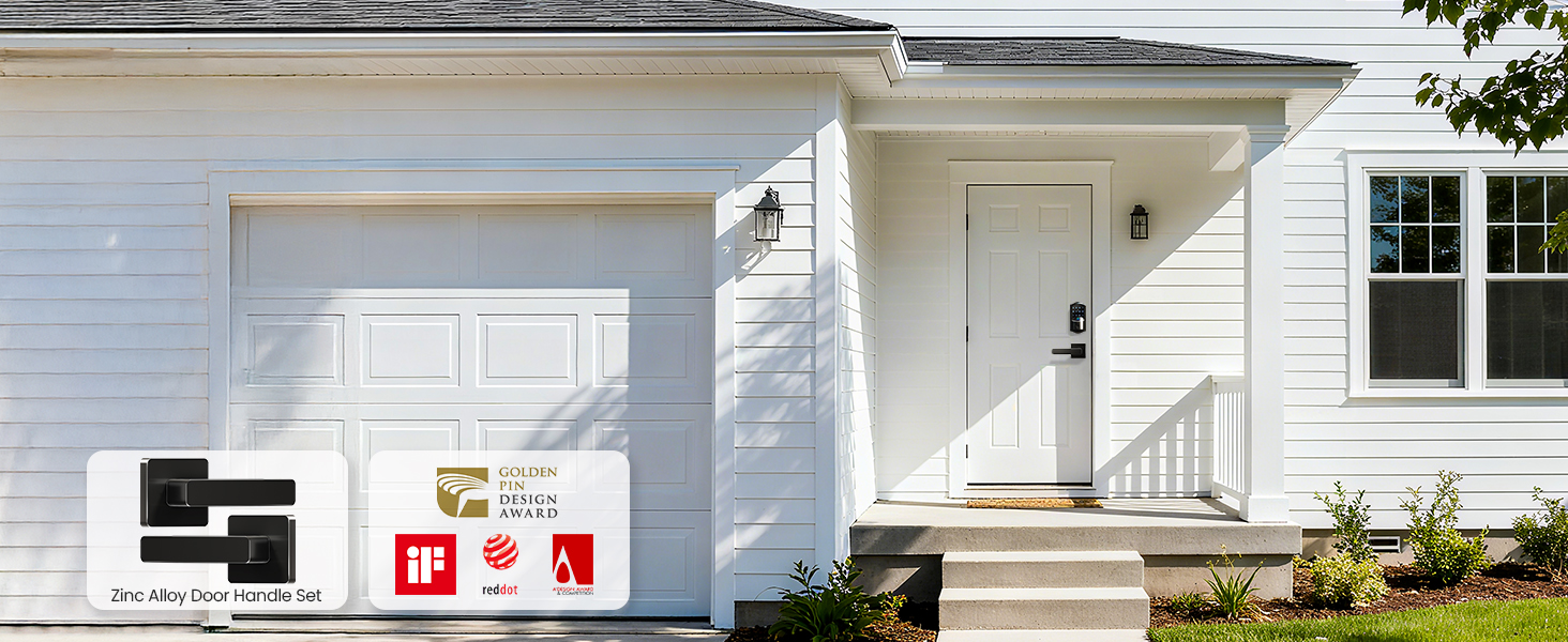 keypad door lock with handle zinc alloy handle set