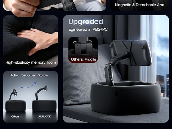 Gaming Pillow Stand for Steam Deck / Kindle / iPad /Galaxy Tab/Tablet