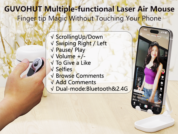 GUVOHUT Multiple-functional Laser Air Mouse