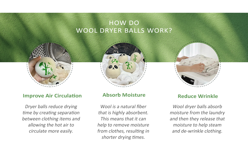 wool dryer balls enhance function of dryer machine
