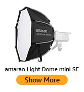 Aputure amaran Light Dome Mini SE Softbox Quick-Setup Compact Bowens Mount Octagonal Softbox Soft...