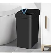 Anborry Bathroom Automatic Trash Can 4 Gallon Touchless Motion Sensor Small Garbage Can with Lid ...