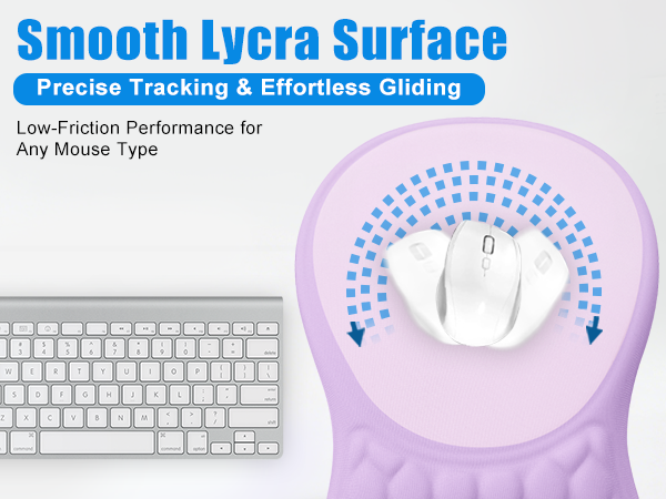smooth lycra mouse pad
