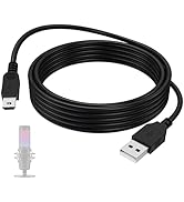 Gneinour Mini USB Cable Compatible with HyperX QuadCast, Blue Yeti/Snowball iCE, Blue Yeti X Worl...