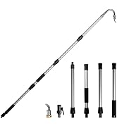 Diivoo Gutter Cleaning Tools from The Ground,Telescopic Gutter Cleaner,Gutter Cleaning Hose Attac...