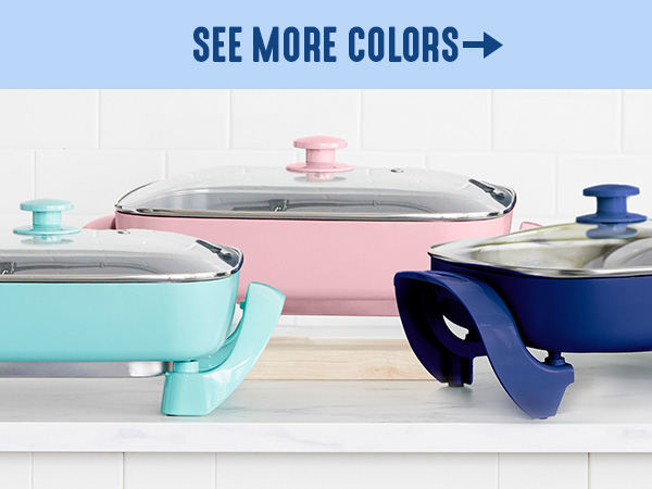 GreenLife, Ceramic Nonstick, PFAS-Free, Non-Toxic, Electric Skillet, Electrics