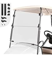 10L0L Golf Cart Windshield, Folding EZGO TXT Windscreen, Thick Golf Cart Windscreen kit, Upgrade ...