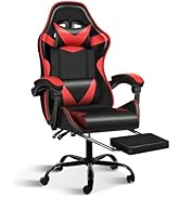 Ray Bear Gaming Chair, Ergonomic Computer Chair with Footrest and Lumbar Support, Height Adjustab...