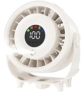 Ouddy Mode Portable Misting Desk Fan, 100 Speeds Quiet Table Fans with LED Display, 6.3 Inch Wall...