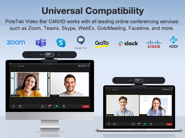 Conference room camera 4k webcam with microphone speaker for computer video meeting