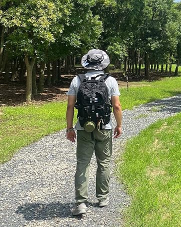 black tactical backpack