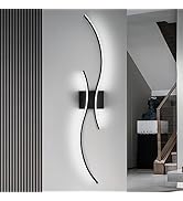 CANEOE Modern Led Wall Light, 39inch Black Indoor Led Wall Sconce Lighting, Bathroom Vanity Light...