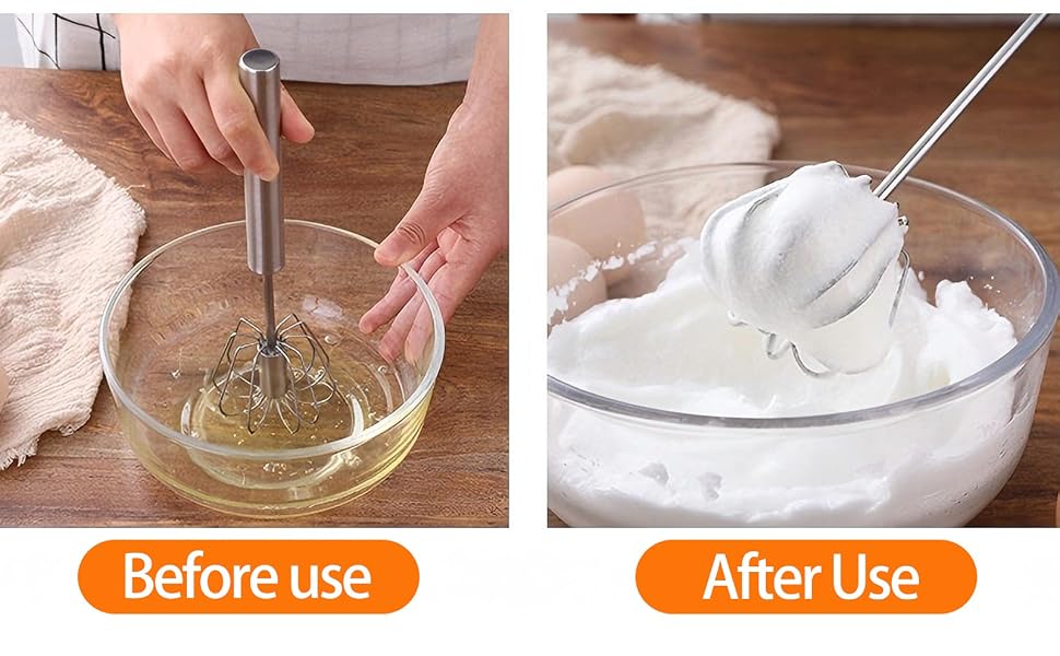 3 Pack Stainless Steel Egg Whisk
