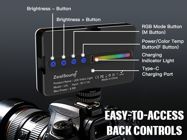 Zealsound RGB Selfie Light