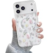 QLTYPRI Magnetic for iPhone 17 Pro Max Case Compatible with Magsafe, Cute Floral Flower Aesthetic...