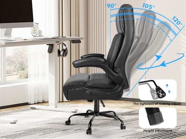  Office Chair with flip up armrest
