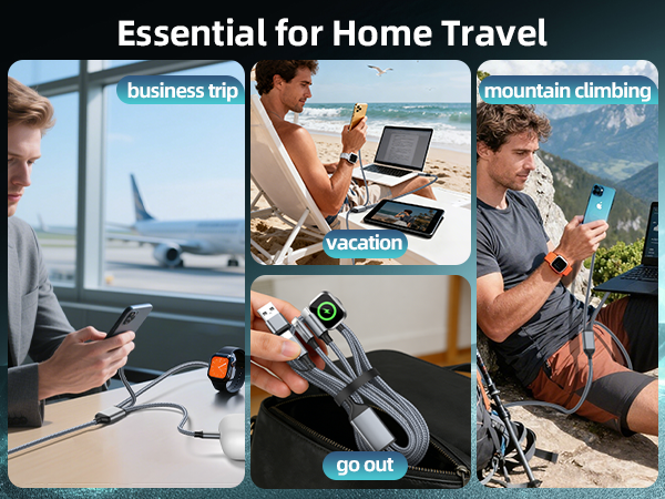 Travel Cruise Essentials charger cable cord