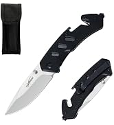 ALBATROSS Classic Multifunction Pocket Folding Knife with Bottle Opener?Glass Hammer and Rope Cut...