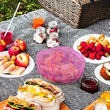 HuiYouHui 60 Reusable Elastic Food Bowl Storage Covers
