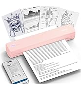 POLONO Portable Printer Wireless for Travel, D810 Bluetooth Thermal Printer Support for 8.5