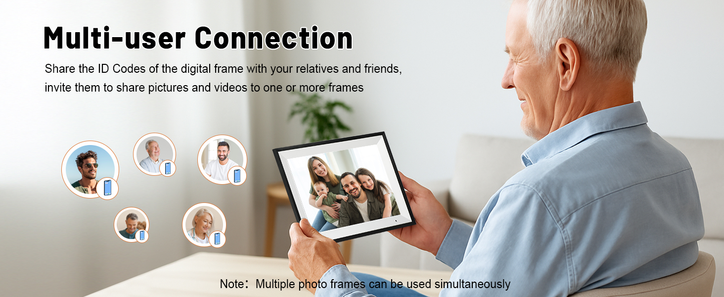photo frame electronic digital picture frames load from phone