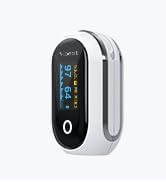 Rechargeable Pulse Oximeter Fingertip, Vibeat S6W Bluetooth O2 Monitor Finger with Real-Time Bloo...