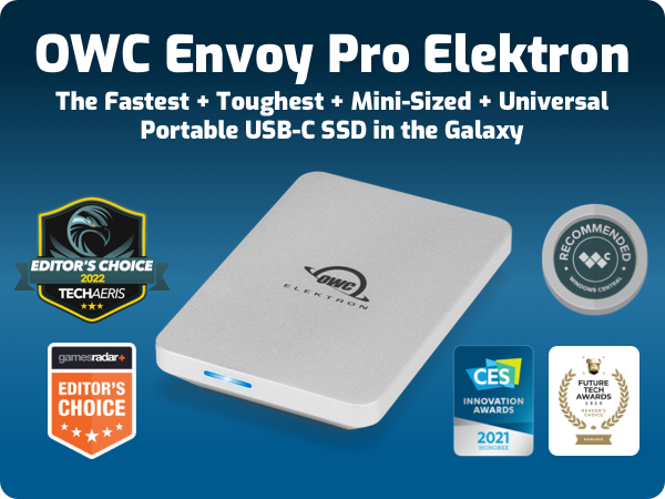 OWC Envoy Pro Elektron: The fastest, toughest mini-sized USB-C bus-powered SSD in the universe