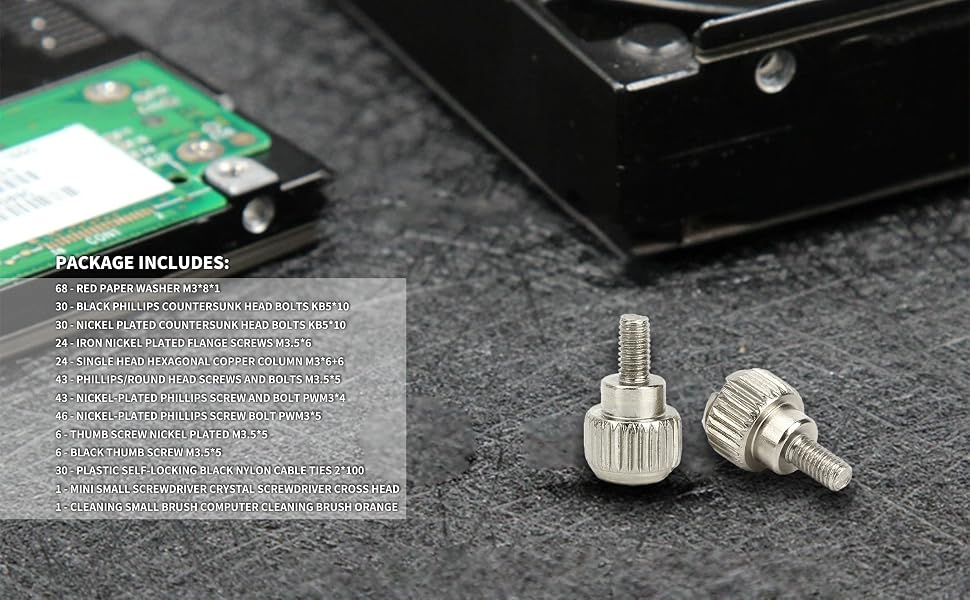 352 Pcs PC Screws Motherboard Screws Kit