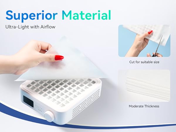 Nail Dust Collector Filter Paper