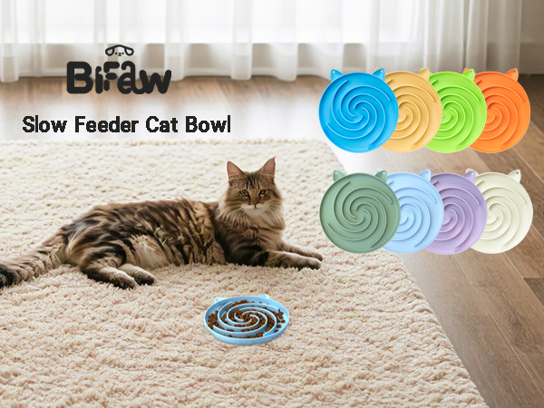 slow feeder cat bowl