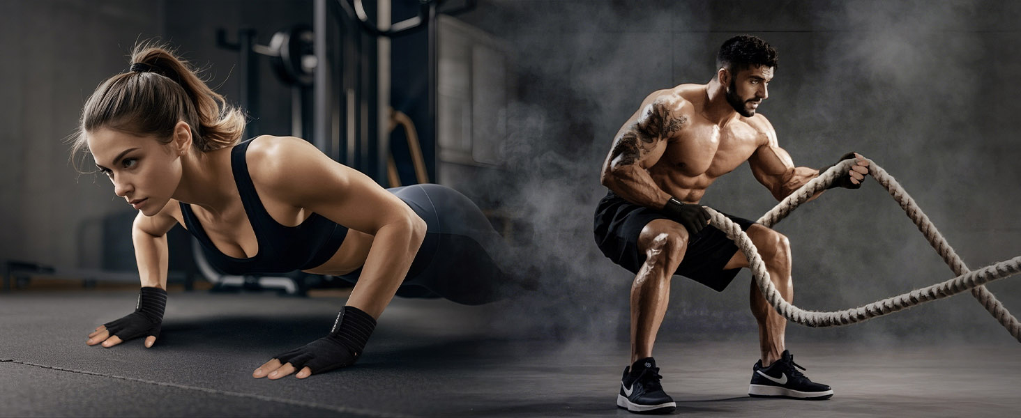 Push-up &amp; Battle Ropes