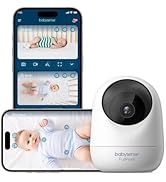 Babysense FullPeek 3MP Video Baby Monitor, WiFi Security Camera with Auto Tracking, Intelligent M...