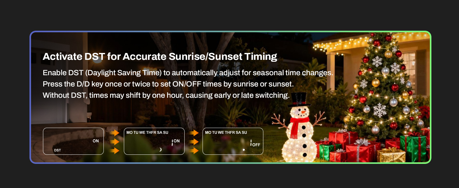 outdoor christmas light timer