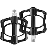 Aikolesa Mountain Bike Pedals, 9/16 Bicycle MTB Road Bike BMX Metal Pedals Adult Aluminum Alloy 4...