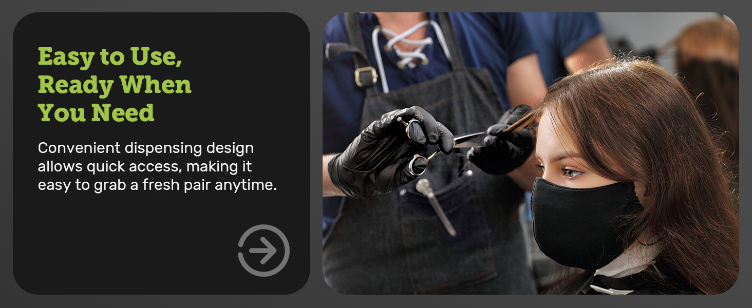 black nitrile gloves