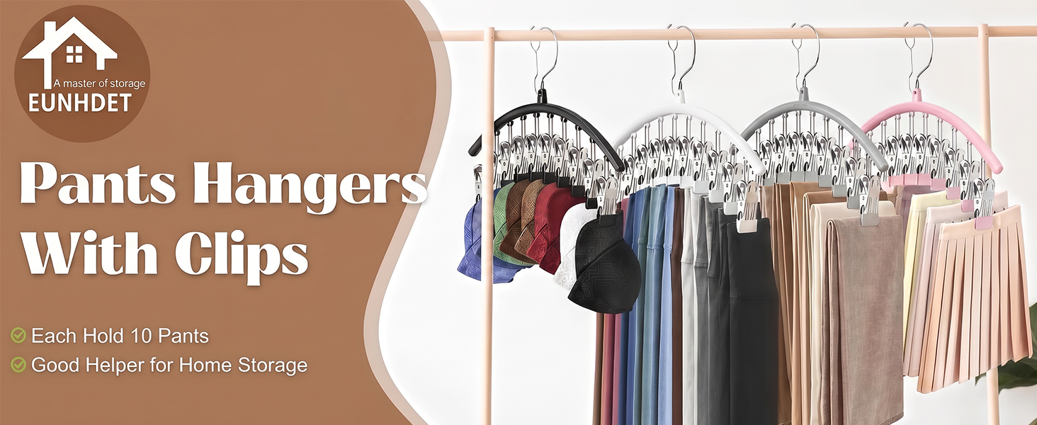 pants hangers with clips