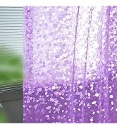 Ga-Geetopia EVA Purple Thin Shower Curtain Liner, Pebble Pattern 72x72 Inch Lightweight Plastic B...