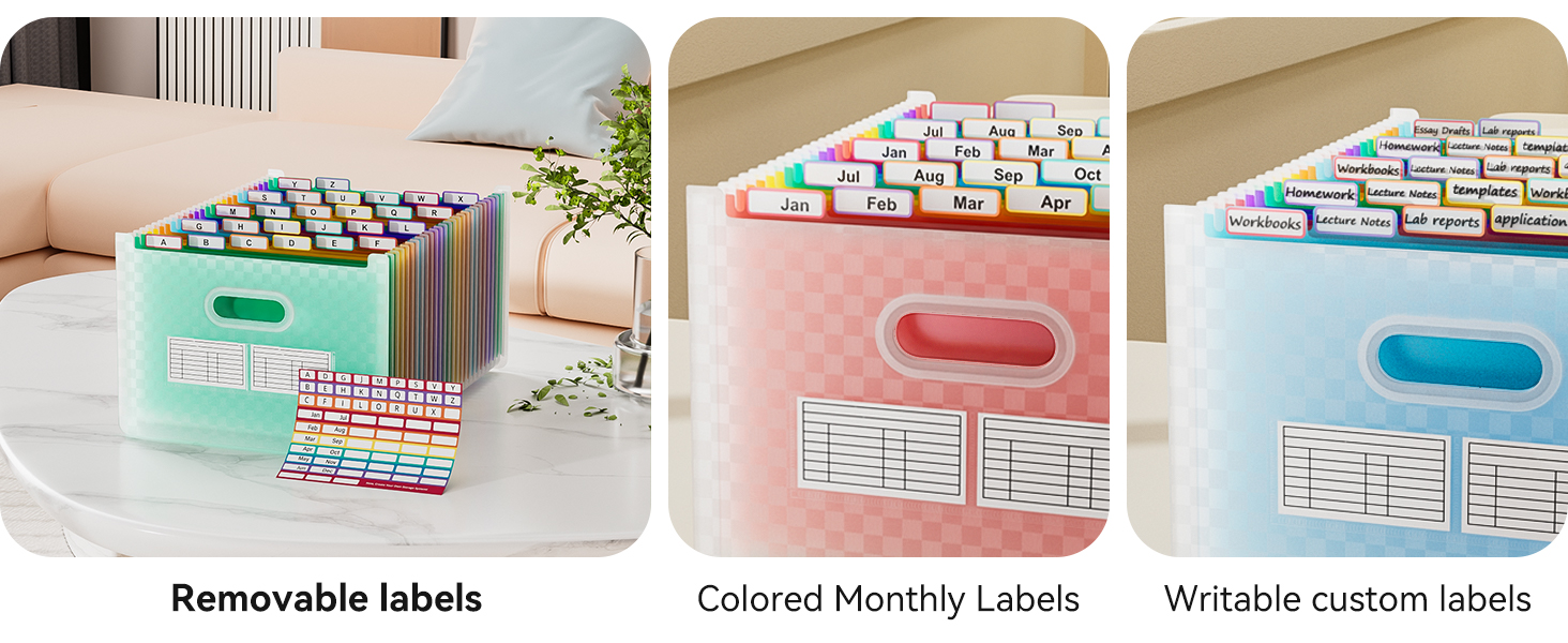 ThinkTex 26 Pockets Accordion File Organizer,