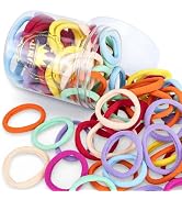 JIRIS 50Pcs Hair Ties for Women Girls,Cotton Seamless Hair Ties, Soft Ponytail Holders,No Crease ...