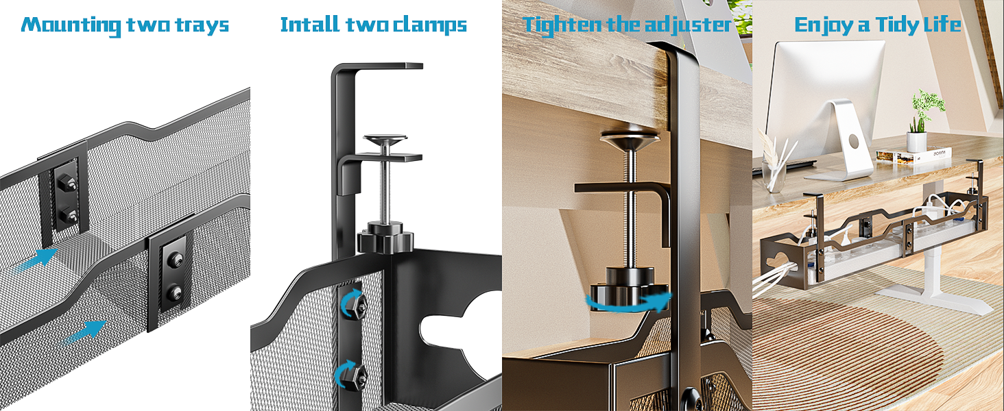 cord organizer under desk