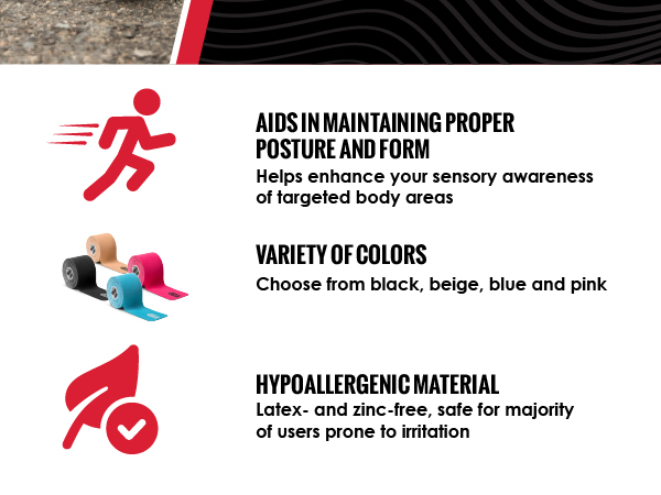 Aids in maintaining proper posture, Variety of Colors, Hypoallergenic Material