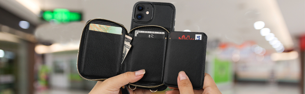 Large Capacity Crossbody Wallet Case