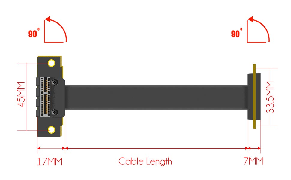 pcie x1 riser cable
